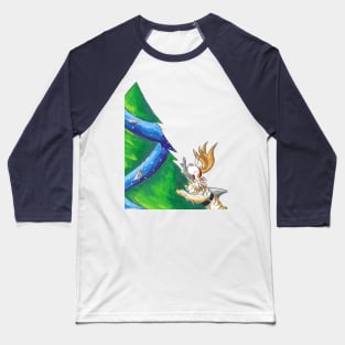 Tree Trimming Tiger Shark Baseball T-Shirt